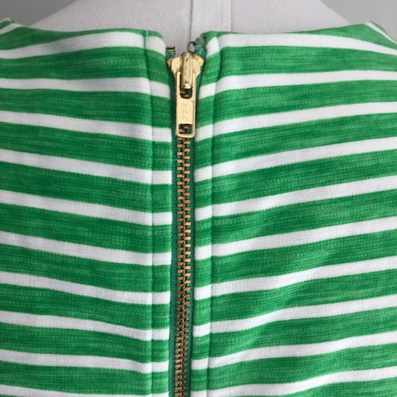 J.Crew Green Striped Sleeveless Dress with Pockets - Picture 9 of 10
